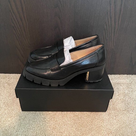 Coach Black Platform Loafers - Picture 2 of 4